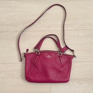 Coach Women's Raspberry Crossbody Bag